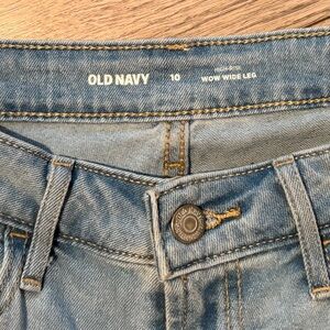 Old Navy Women’s Size 10R Light Blue Wide Leg Jeans